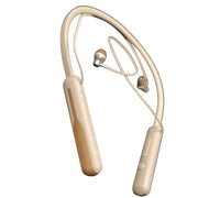 Wireless Bluetooth Neckband Earphones – Beige/Gold Edition